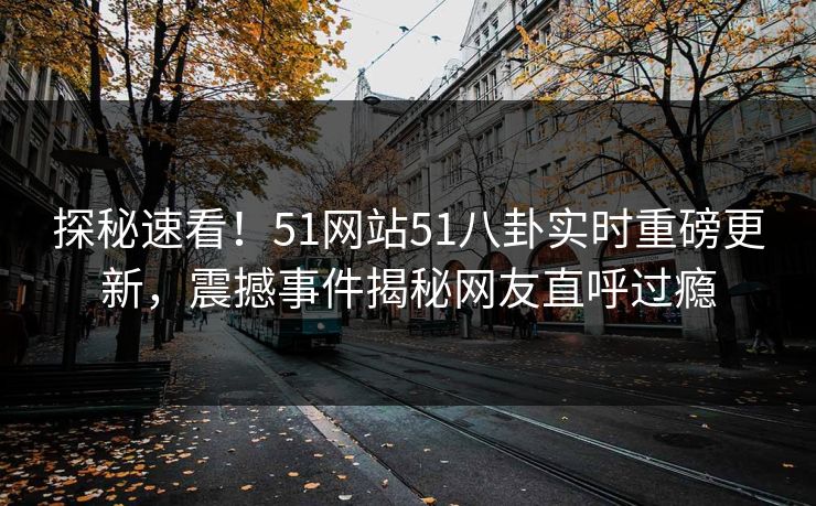探秘速看！51网站51八卦实时重磅更新，震撼事件揭秘网友直呼过瘾