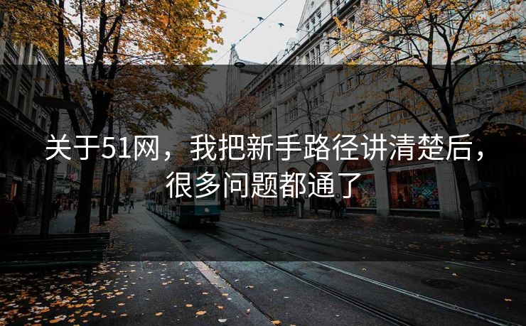 关于51网,我把新手路径讲清楚后,很多问题都通了